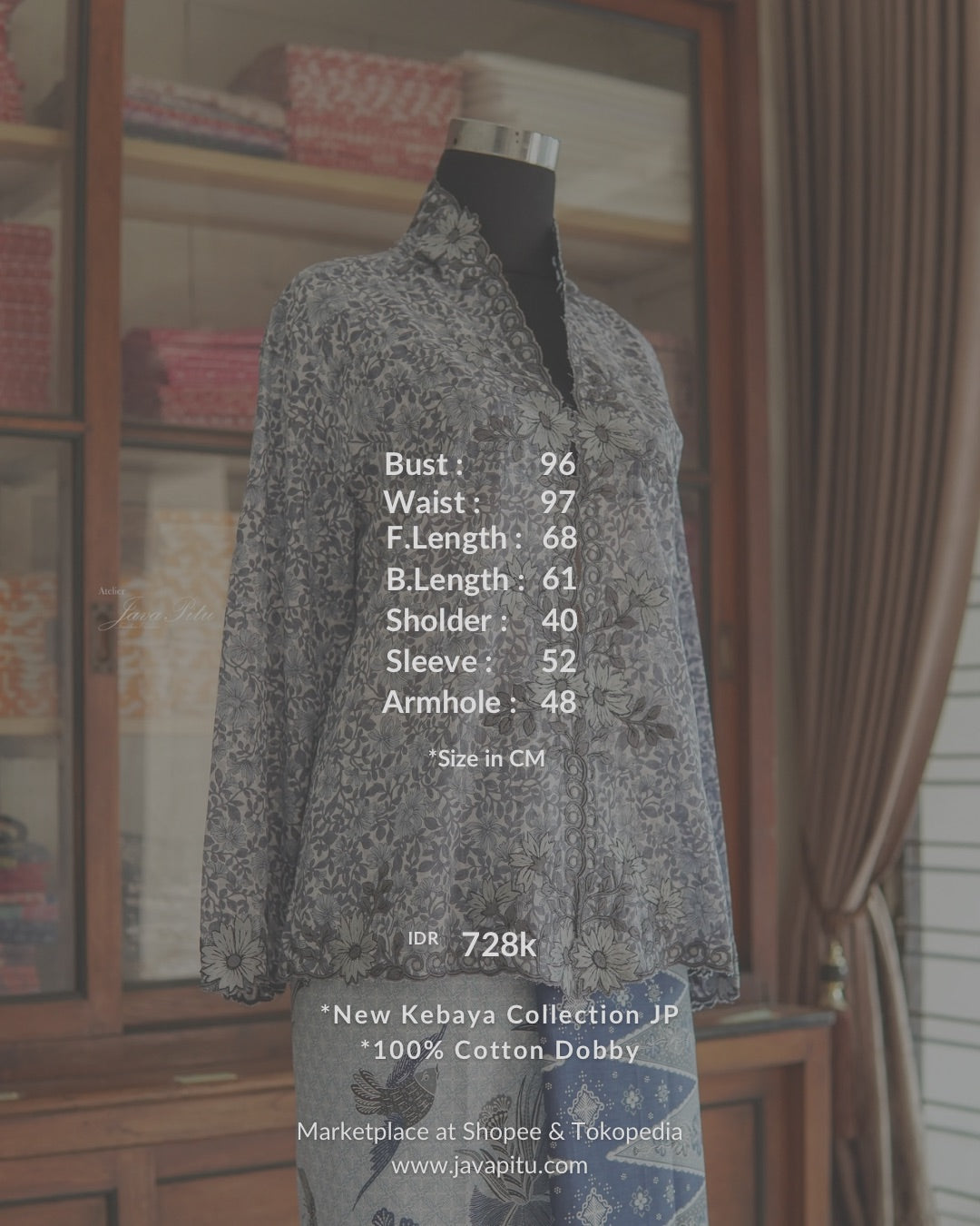 Peranakan Kebaya Collection - Meadow Liris - Handmade Embroidery by JP