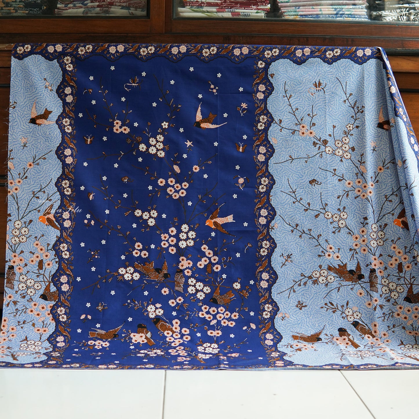 Batik Textile - J.Jans - OceanMist