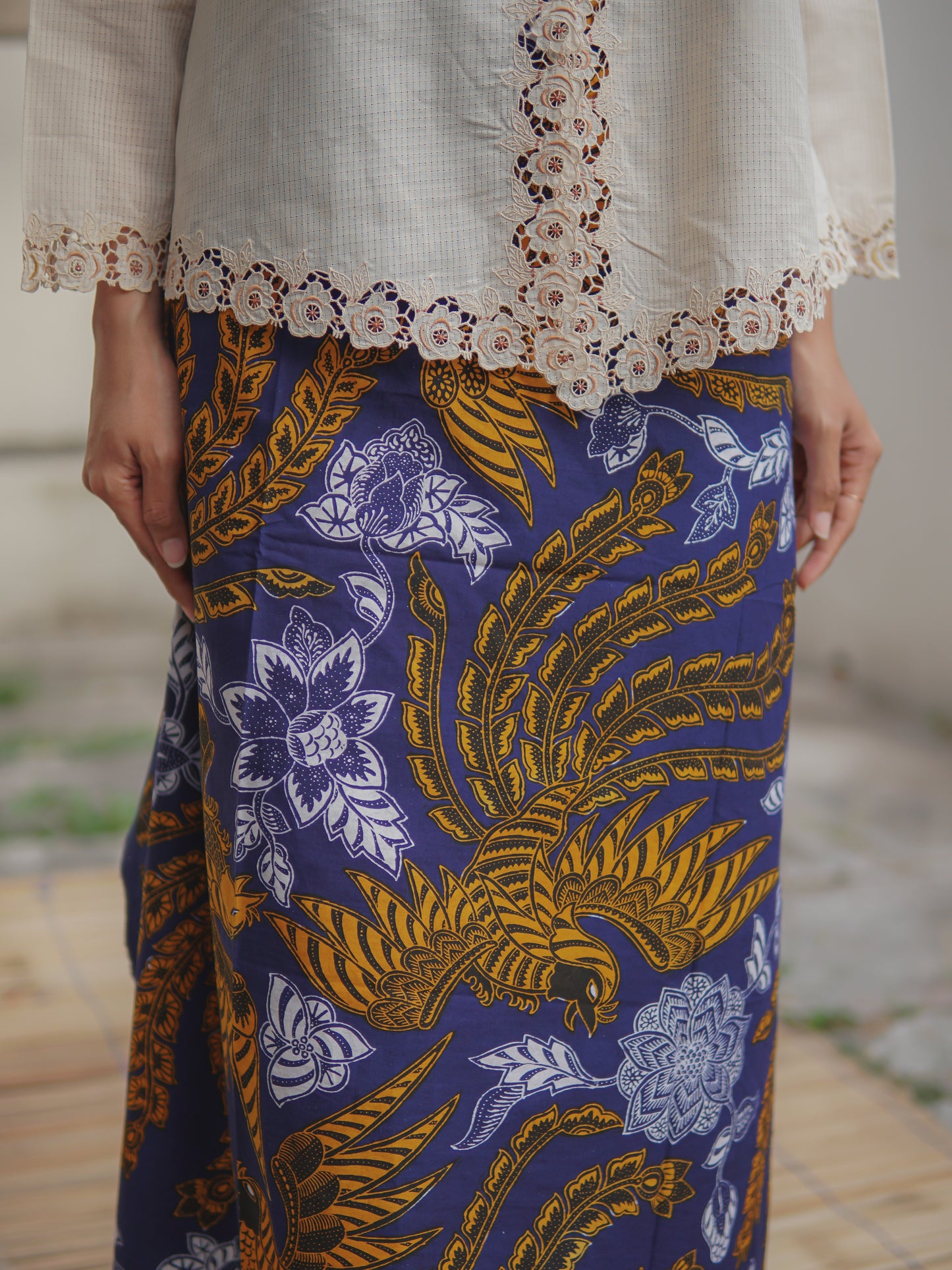 Batik Tulis Cap Tradisional, Sawunggaling Black - Handmade