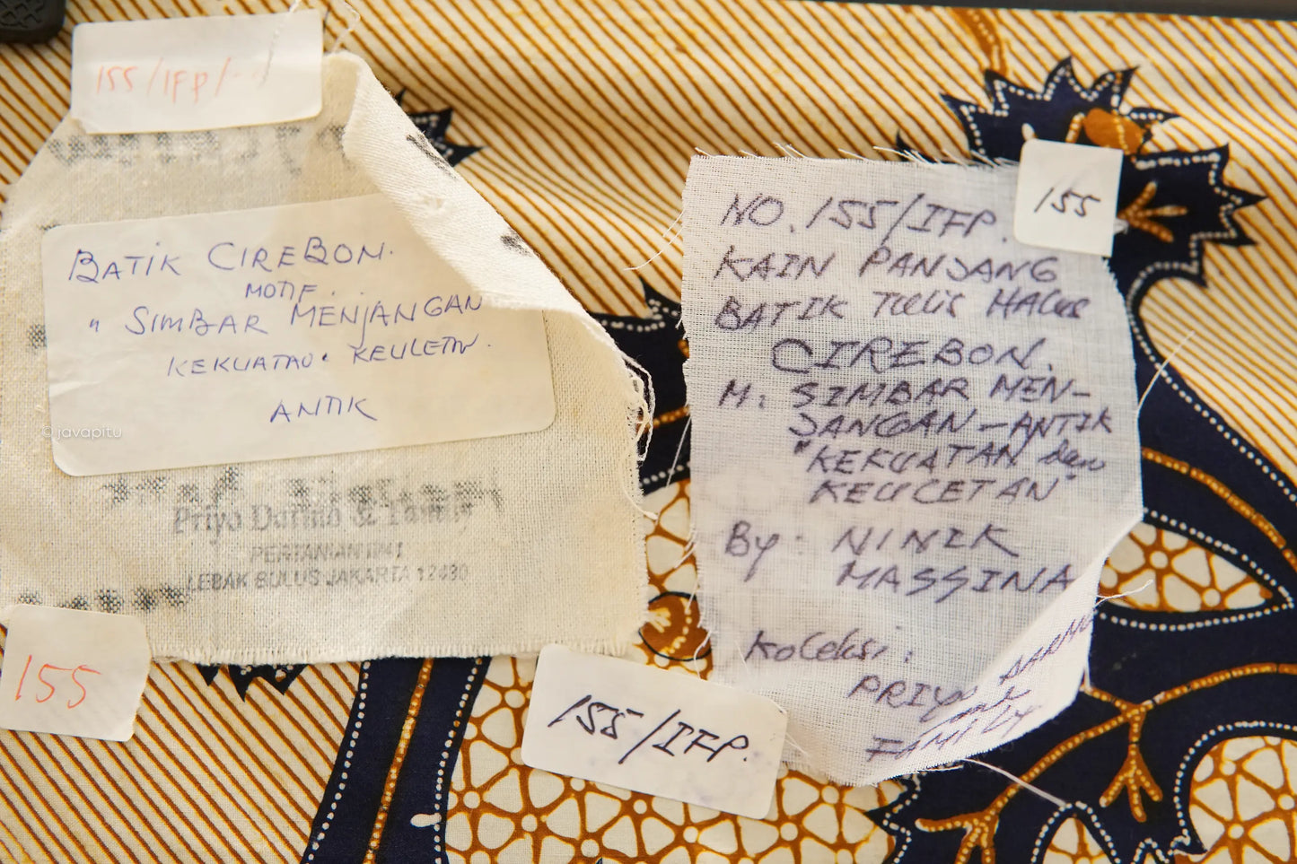 Collector: Batik Tulis Halus Ninik Massima Cirebon " Simbar Menjangan "