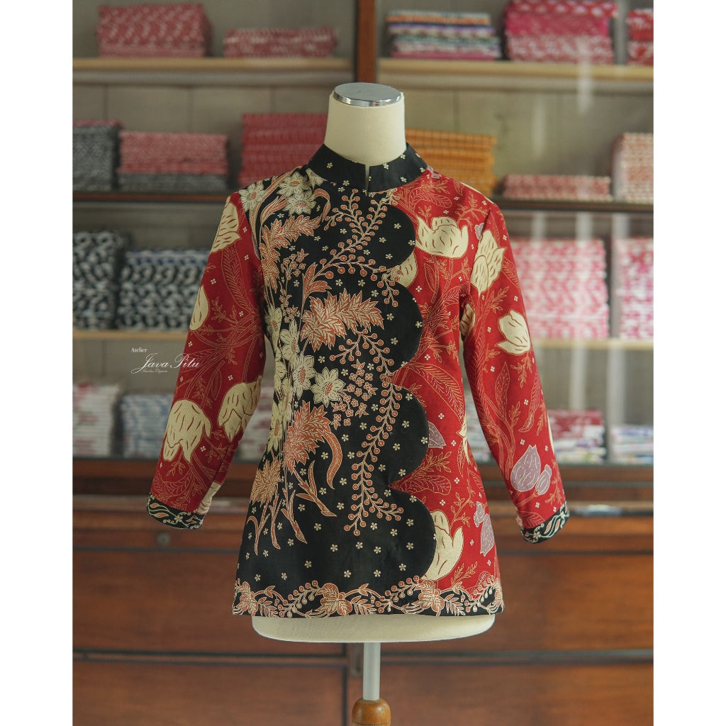 JavaPitu - Blouse Lace Van Java - Noctarubi - 6421