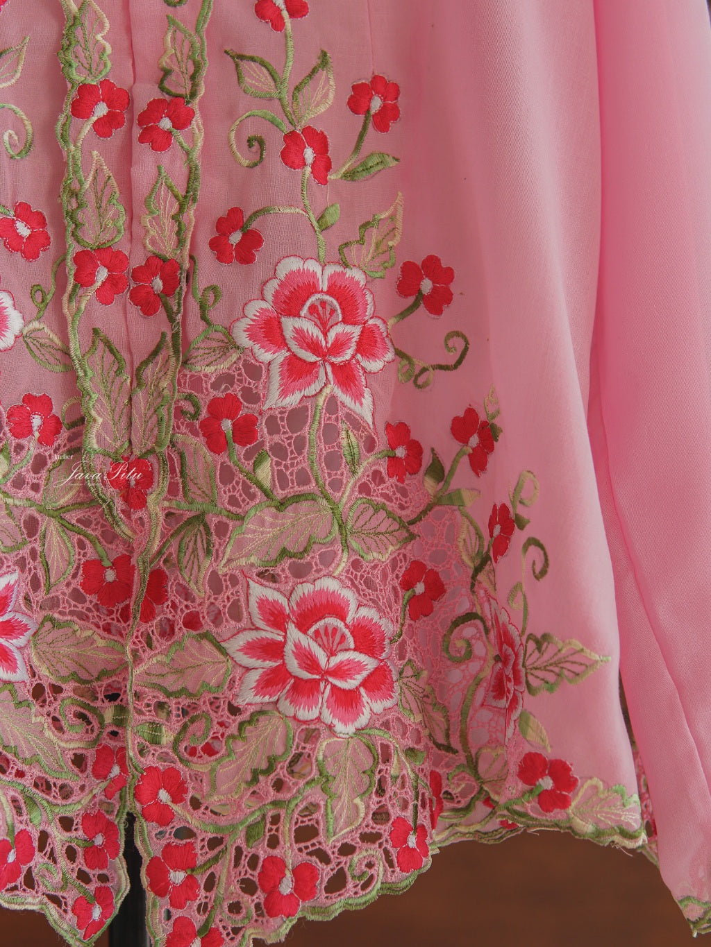Kebaya Pink Flower Red - JavaPitu