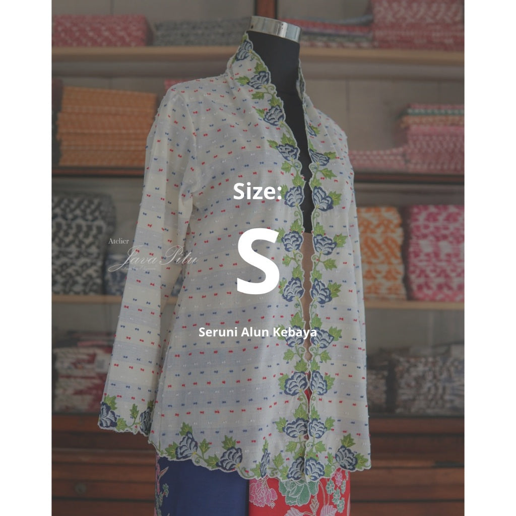 Kebaya Seruni Alun - Handmade Embroidery by JP