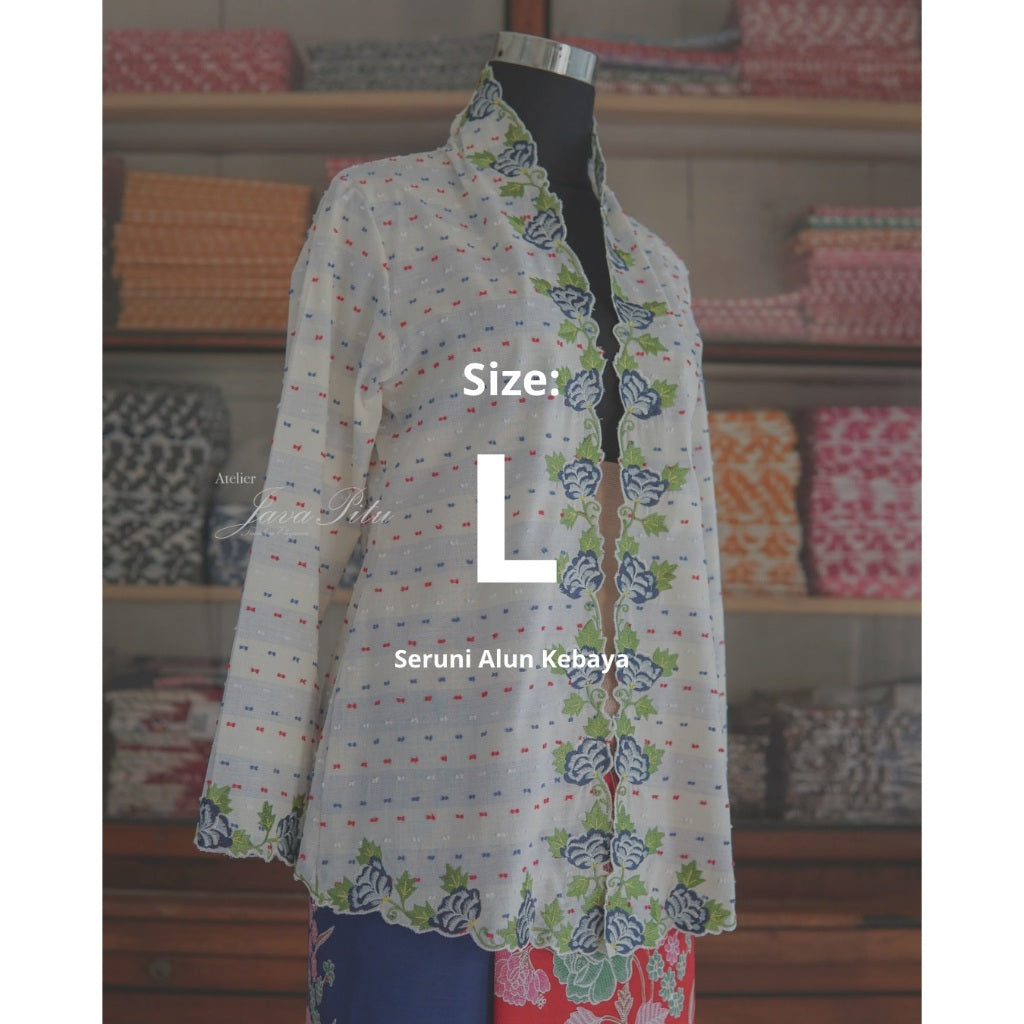 Kebaya Seruni Alun - Handmade Embroidery by JP