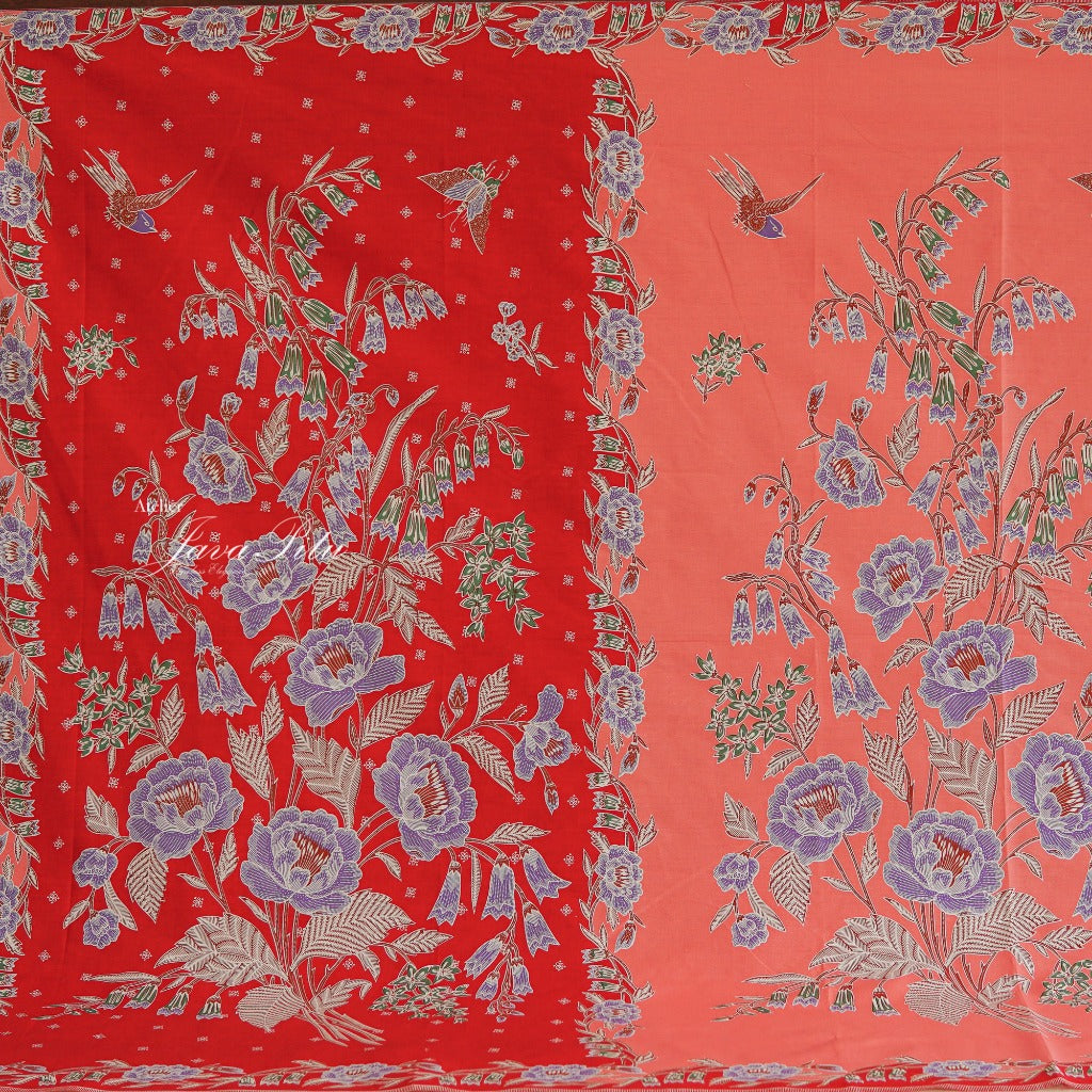 Batik Textile - Peony - LatteCharm