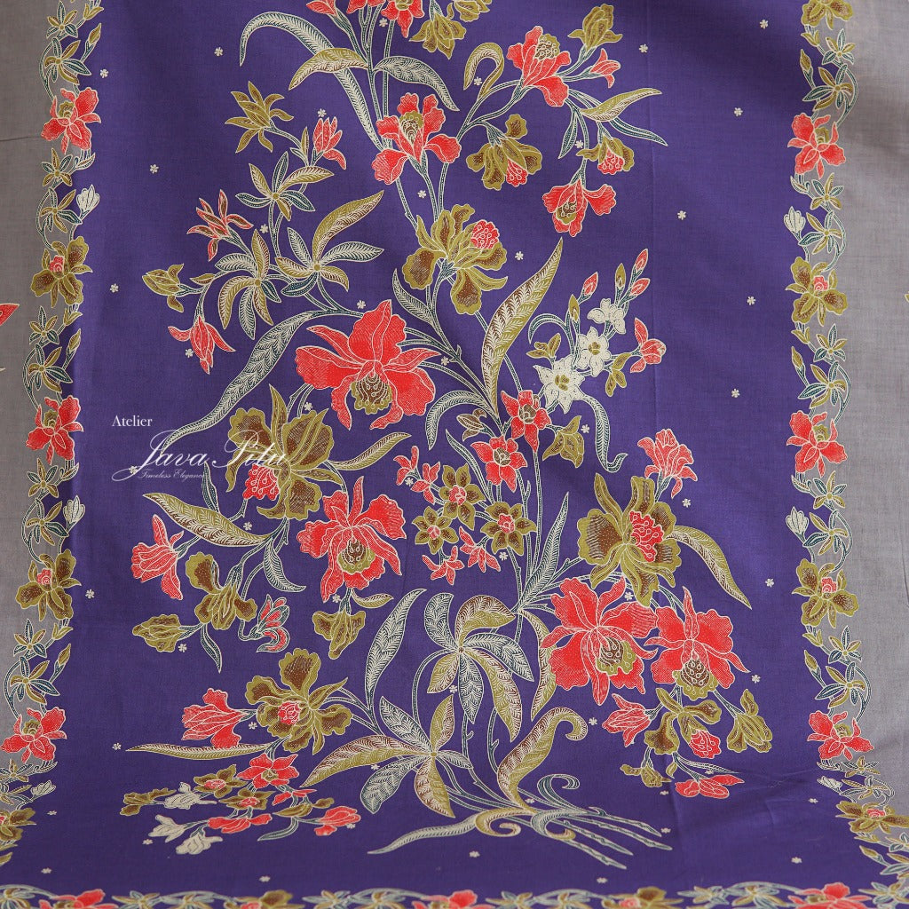 Batik Textile - Anggrek - AmethystMist