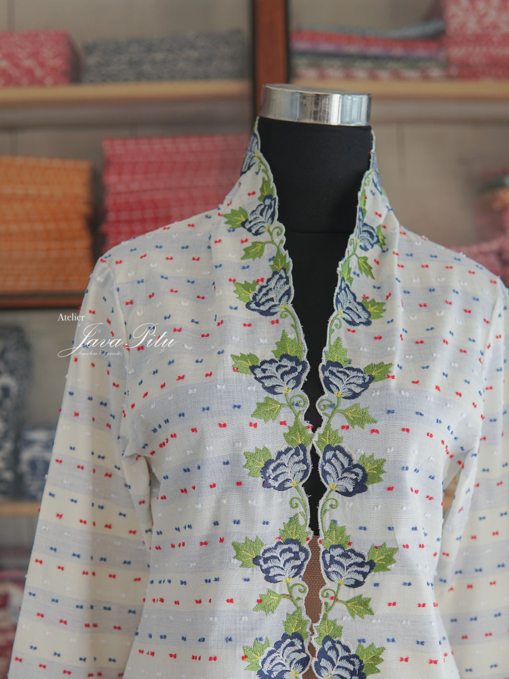 Kebaya Seruni Alun - Handmade Embroidery by JP