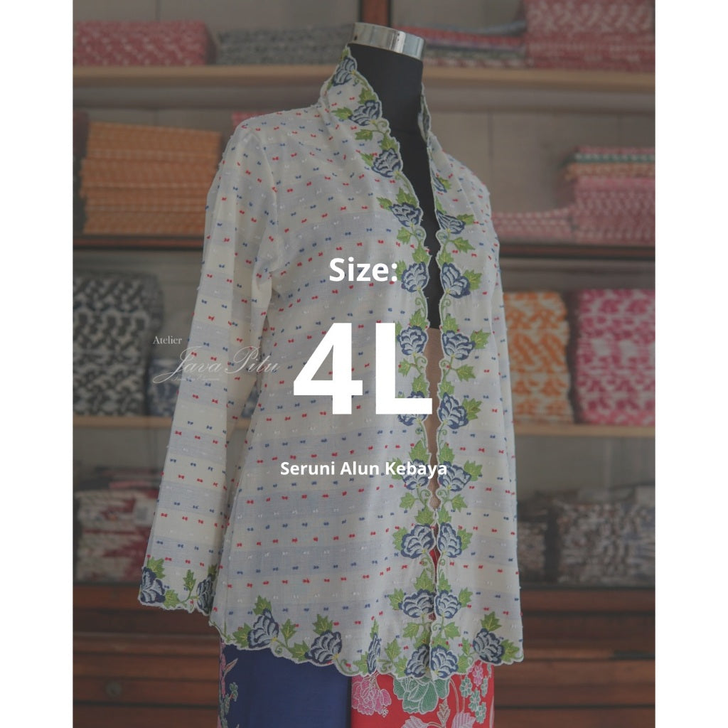 Kebaya Seruni Alun - Handmade Embroidery by JP