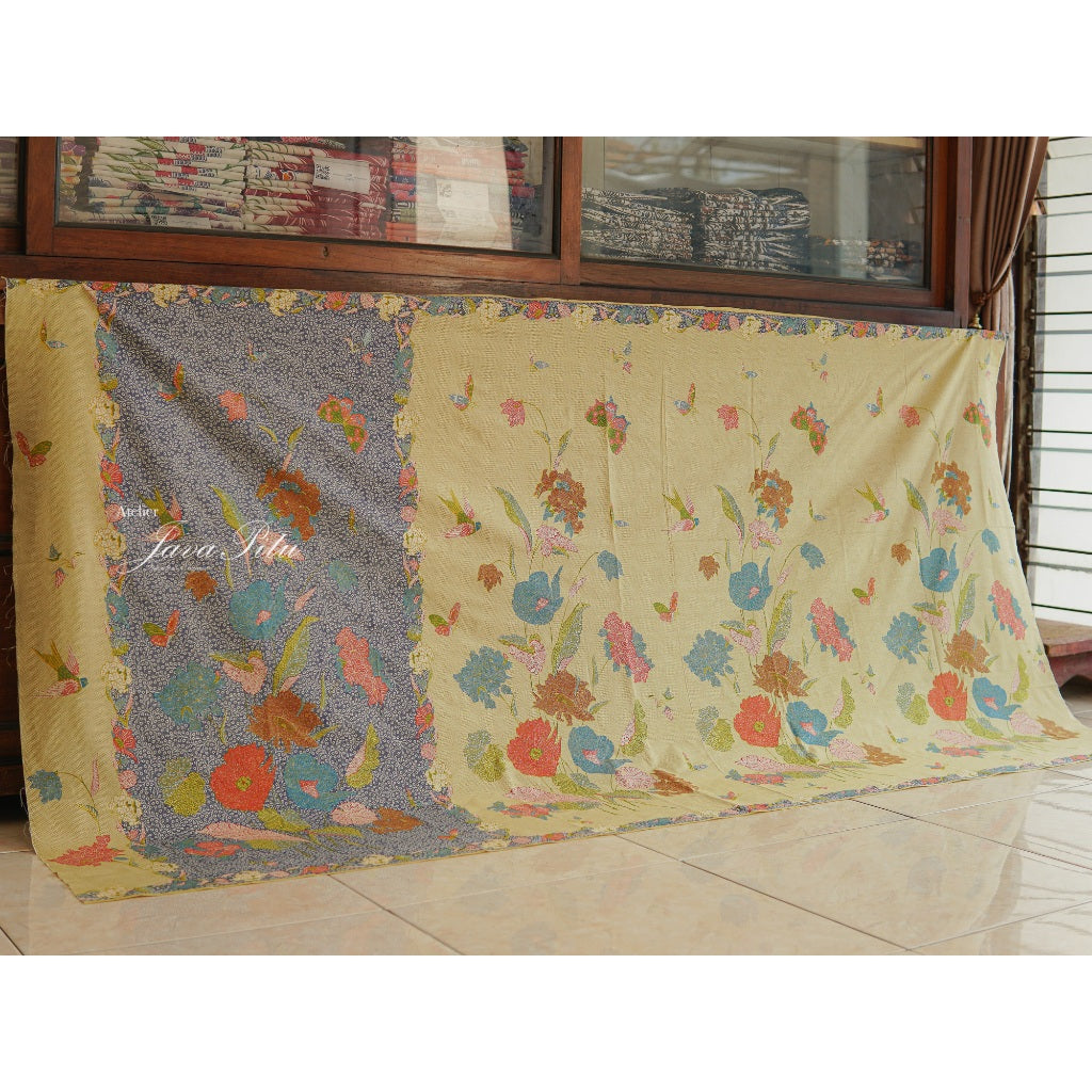 Kain Batik Halus - Bunga Magnolia - MintBlush