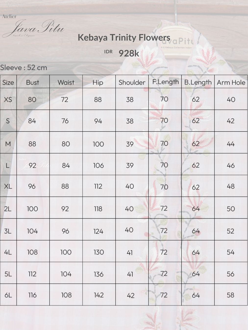 Kebaya Trinity Flower JavaPitu