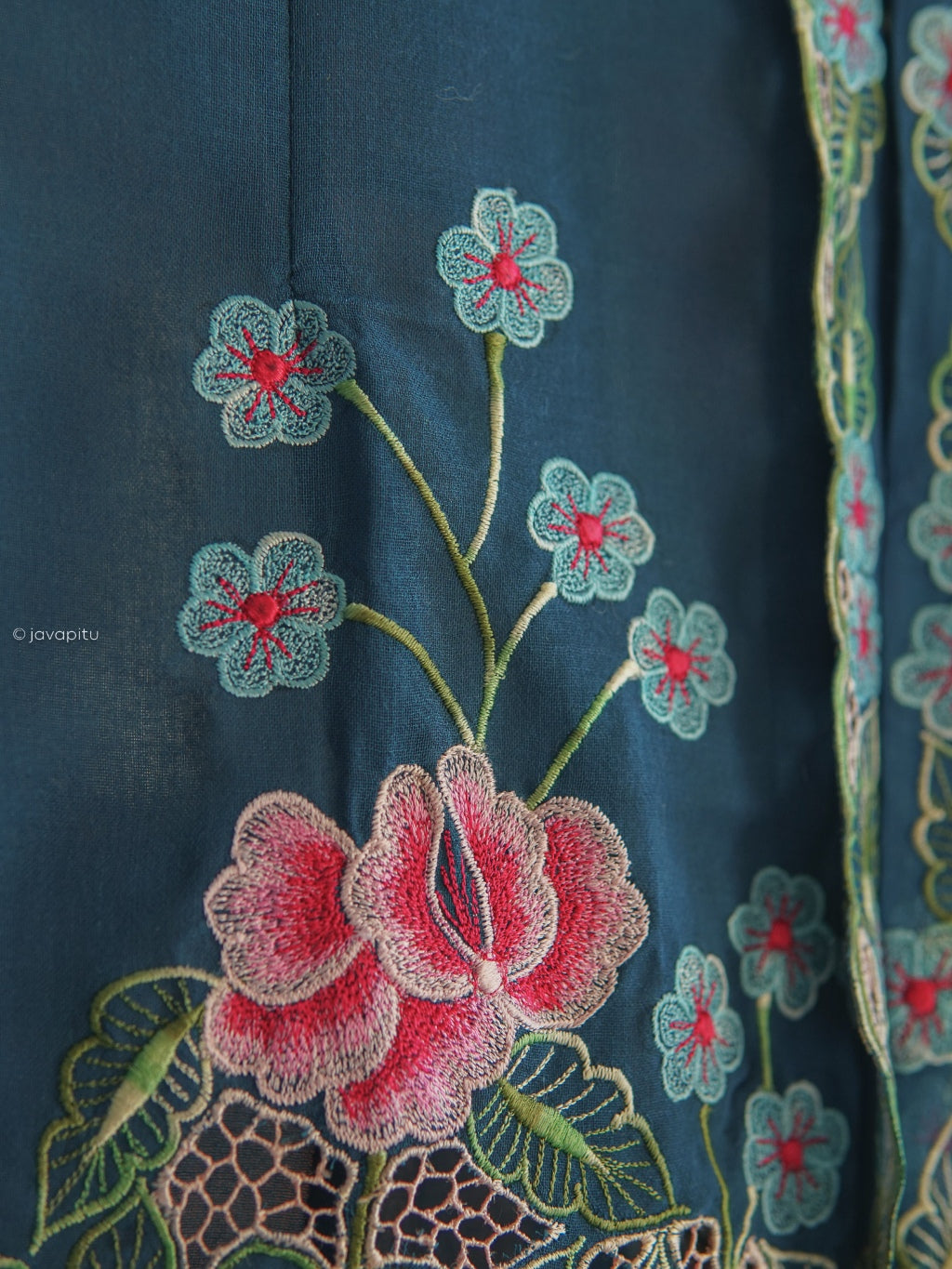 Kebaya Prussian Blue - JavaPitu