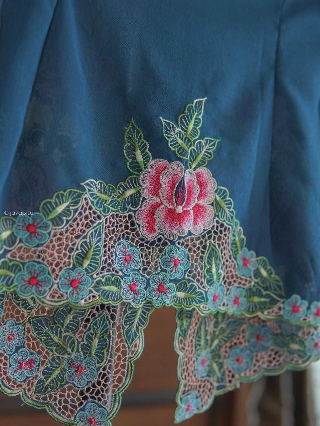 Kebaya Prussian Blue - JavaPitu