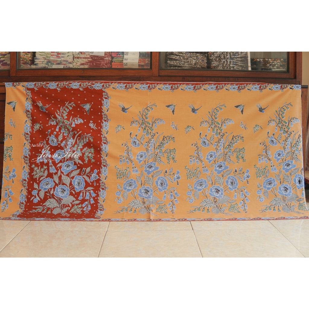 Batik Textile - Peony - LatteCharm
