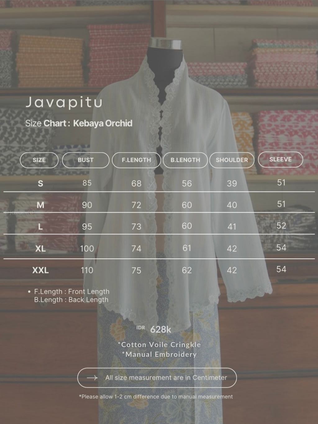 Peranakan Kebaya collection - Bunga Terompet by JP