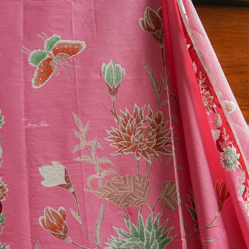 JavaPitu - Kain Batik Chrysanthemum - ThaliaRosa - Repro antique textile