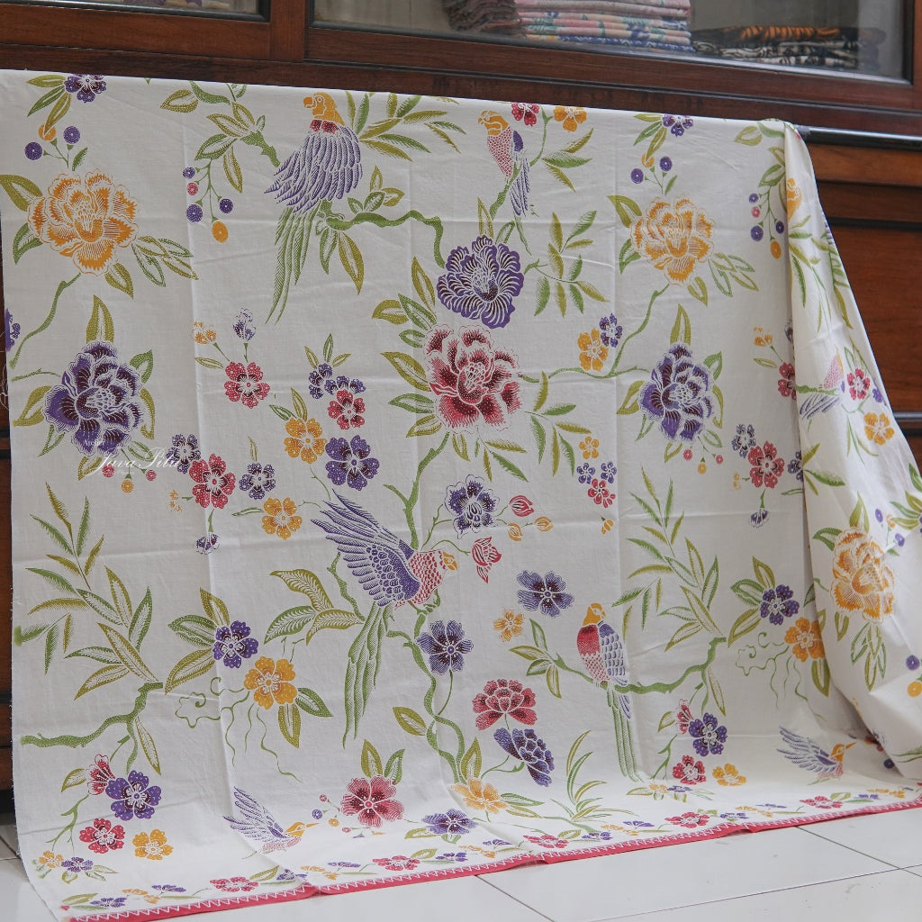 Javapitu - Batik Tulis Kombinasi - LoveBird RedGreen