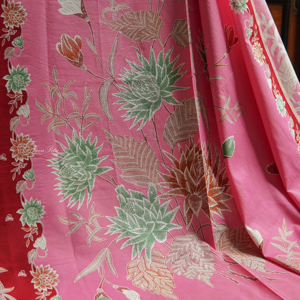 JavaPitu - Kain Batik Chrysanthemum - ThaliaRosa - Repro antique textile