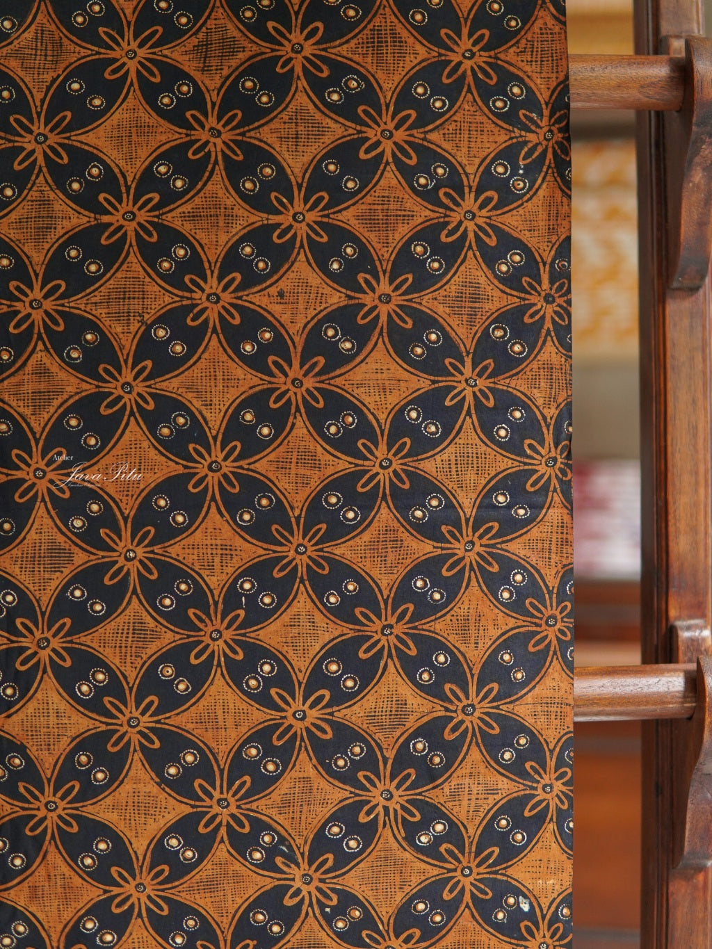 JavaPitu - Batik Tulis Sogan lawasan - Kawung Bintang