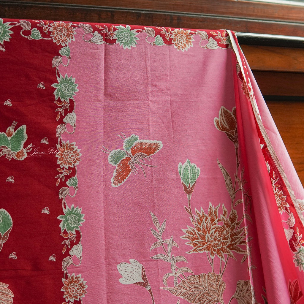 JavaPitu - Kain Batik Chrysanthemum - ThaliaRosa - Repro antique textile
