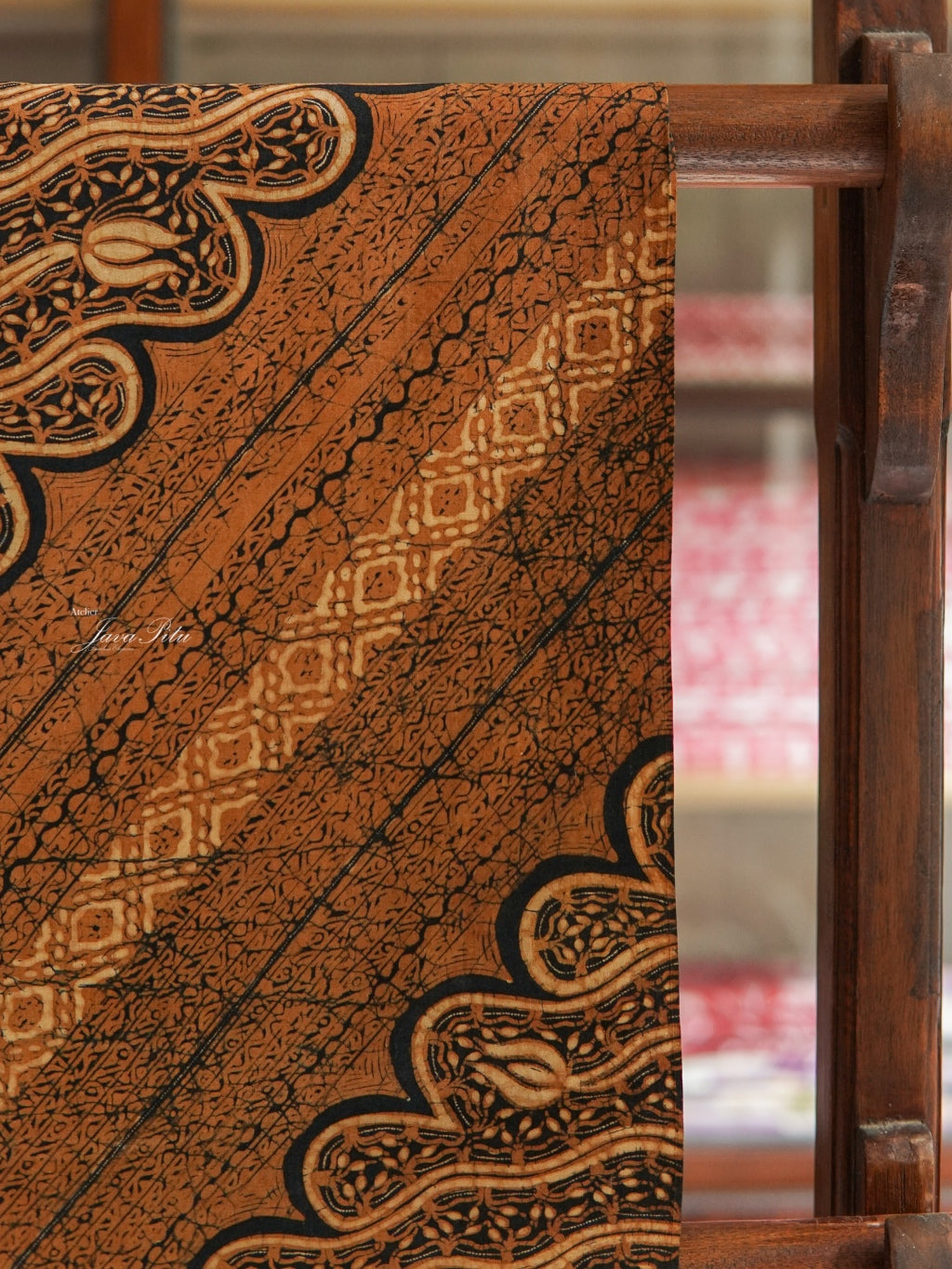 JavaPitu - Batik Tulis Sogan lawasan - Udan Liris Seling Kembang Kanthil