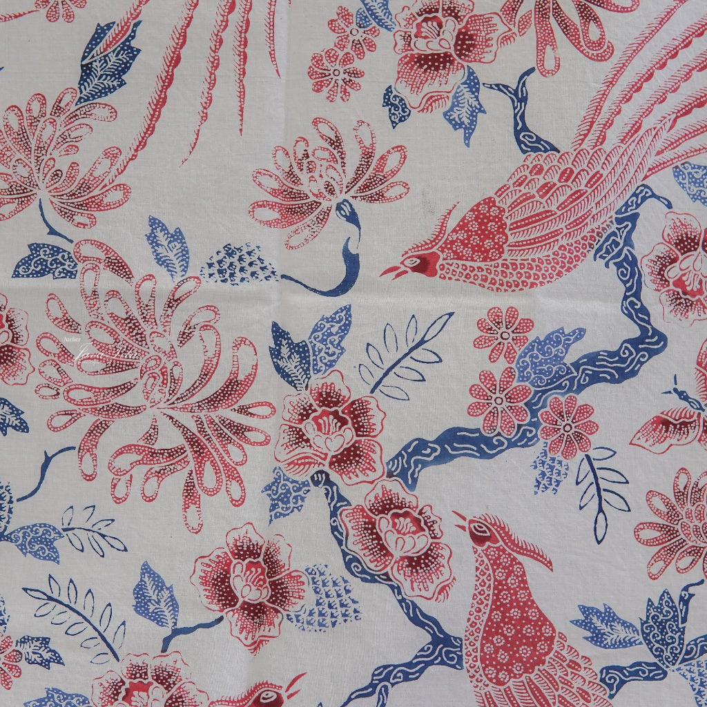 Batik Tulis Kombinasi - Cendrawasih RedBlue - 6369