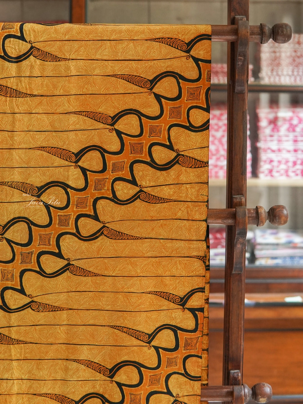 JavaPitu - Batik Tulis Sogan lawasan - Parang Barong latar Omah Gareng