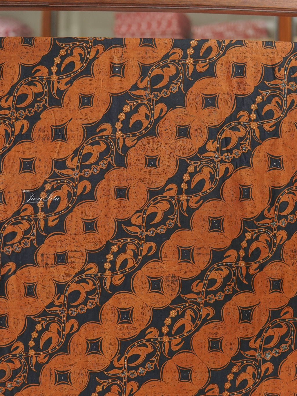 JavaPitu - Batik Tulis Sogan lawasan - Kawung Seling Kembang