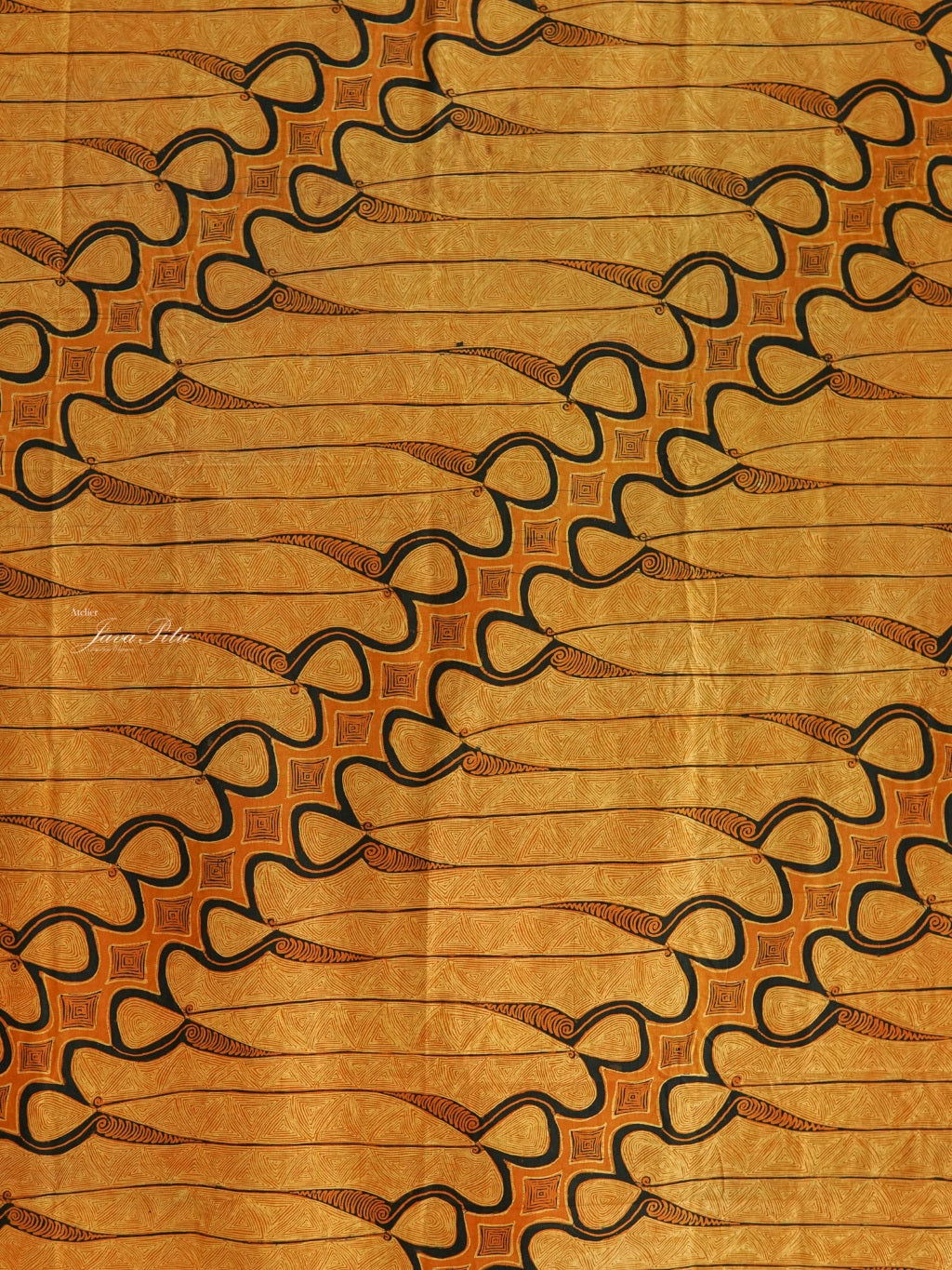 JavaPitu - Batik Tulis Sogan lawasan - Parang Barong latar Omah Gareng