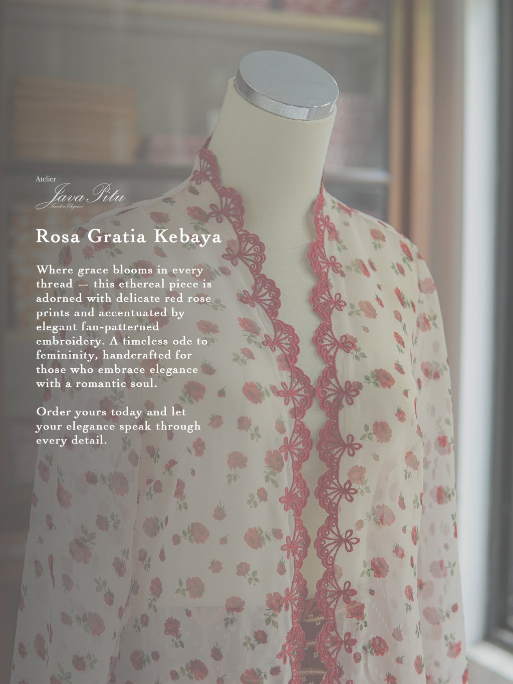 JavaPitu – Kebaya Rosa Gratia – Handmade - 6405
