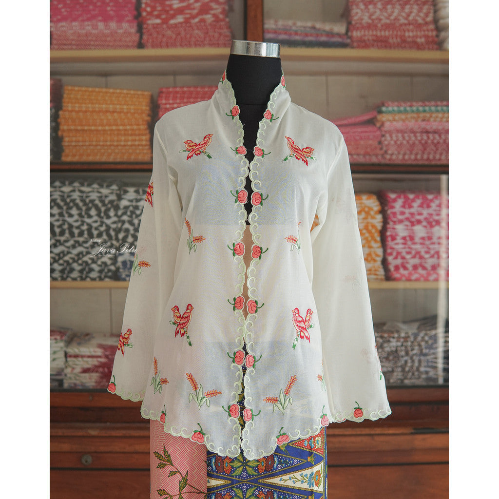 Kebaya Collection - Rosevine Bird - 100% Cotton - JavaPitu