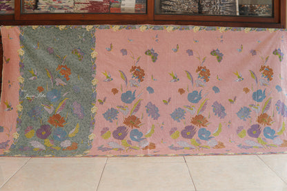 Kain Batik Halus - Bunga Magnolia - MintBlush