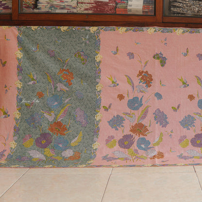 Kain Batik Halus - Bunga Magnolia - MintBlush