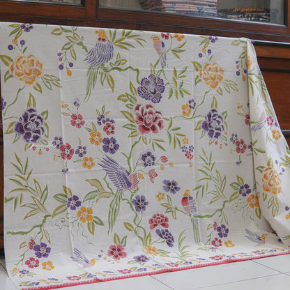 Javapitu - Batik Tulis Kombinasi - LoveBird white