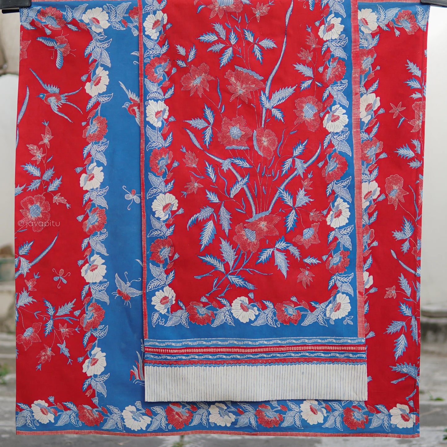 Vintage: Set Sarong Batik Cirebon pengaruh belanda, Mid 20th C.