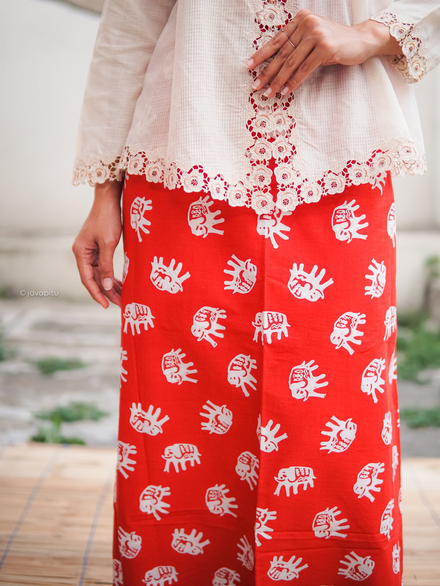 Batik Cap Tradisional - Swastika - Javapitu