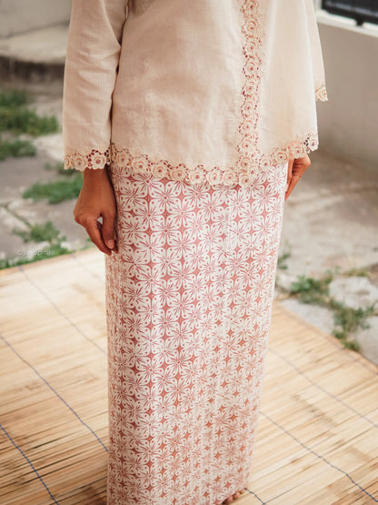 Batik Cap Tradisional - Sekawungan Light Brown - Javapitu