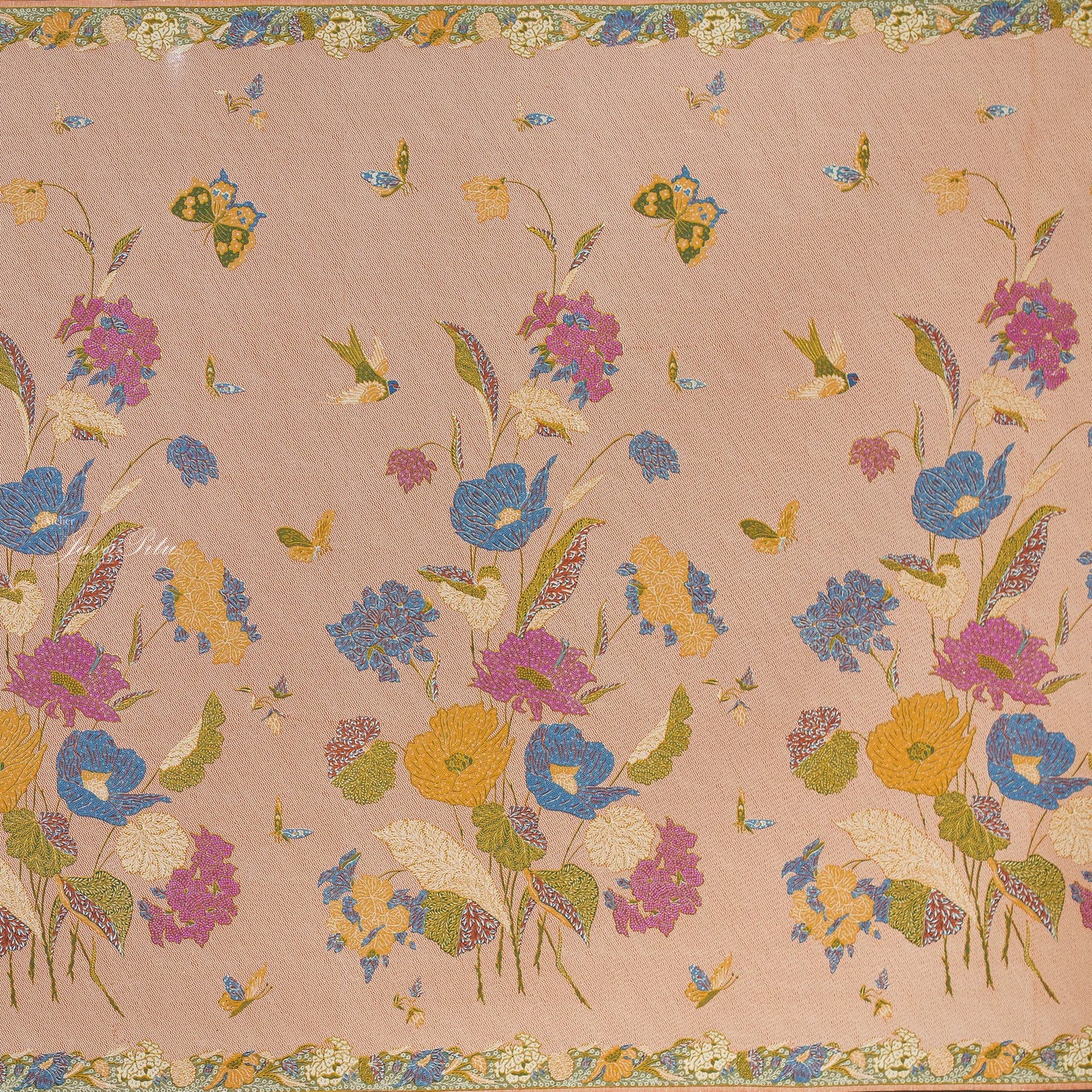Kain Batik Halus - Bunga Magnolia - MintBlush