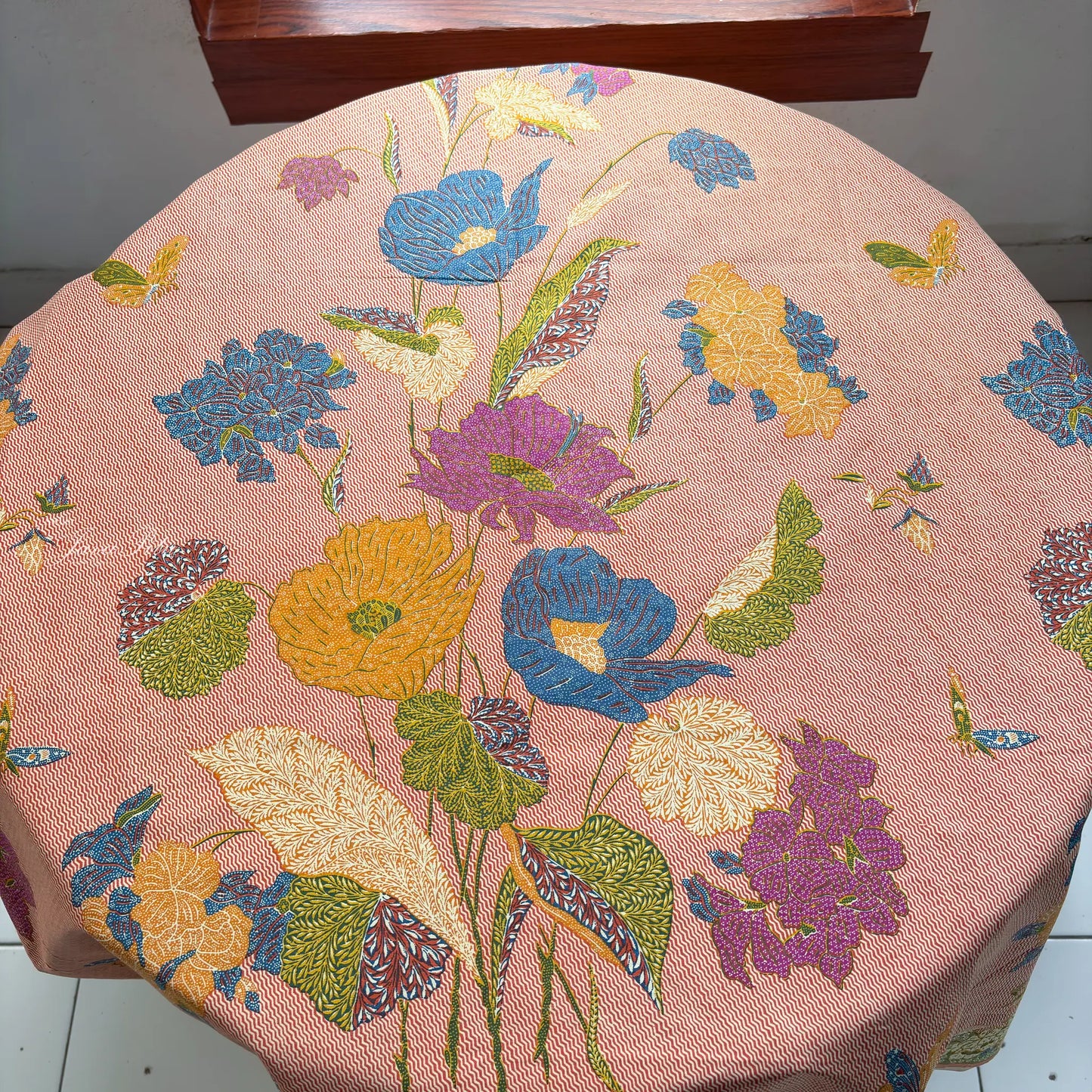 Kain Batik Halus - Bunga Magnolia - MintBlush