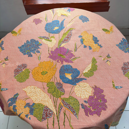 Kain Batik Halus - Bunga Magnolia - MintBlush
