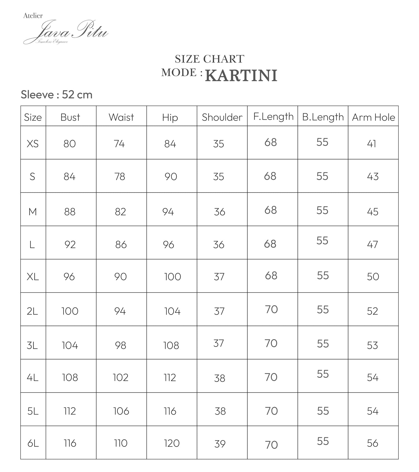 JavaPitu - Kebaya Bunga Tabur Premium - Handmade Embroidery