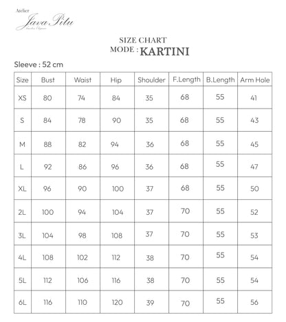 JavaPitu - Kebaya Bunga Tabur Premium - Handmade Embroidery