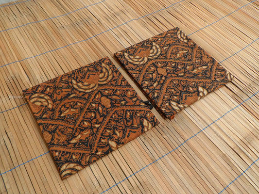 Lawasan: 2pcs Batik Sarimbit Tulis Halus Sogan, Ca.1960