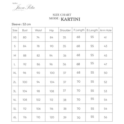 Javapitu - Kebaya Tabur bunga - Direct embroidery - 6504