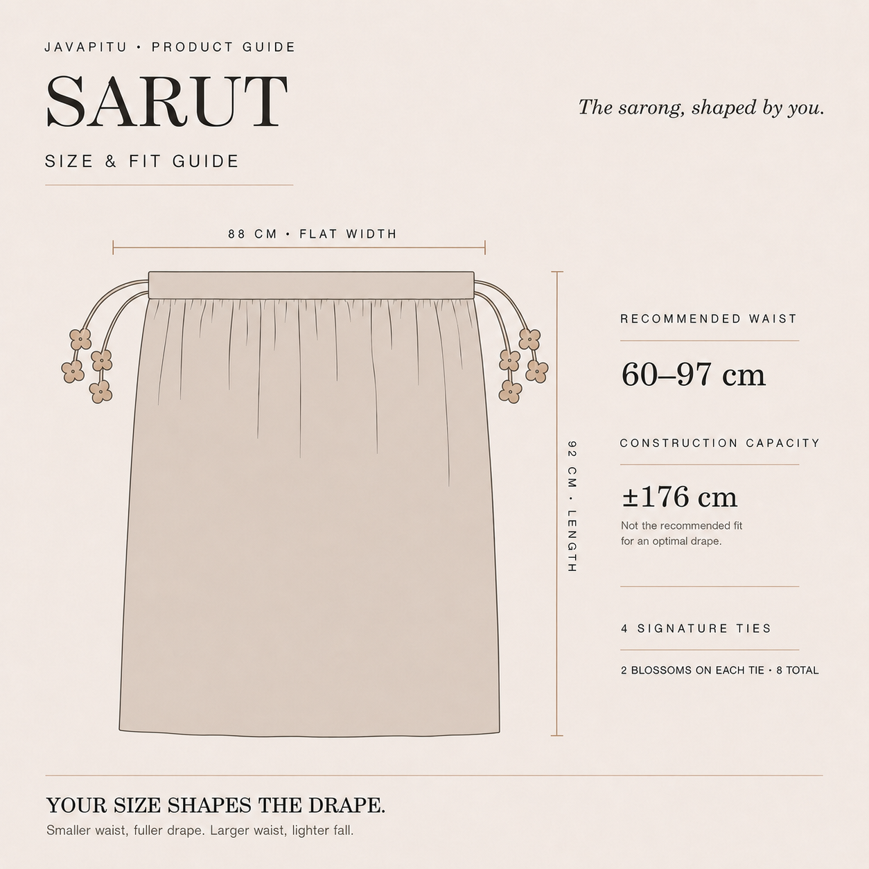 JavaPitu - Rok Batik SARUT Drapery - Imperial Lace Series - 6502