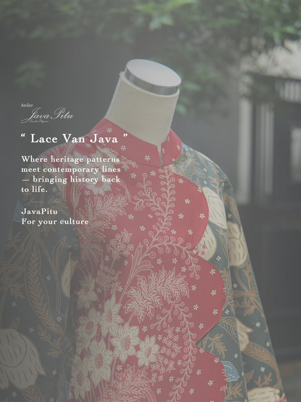 JavaPitu - Blouse Lace Van Java - Floravera - 6409