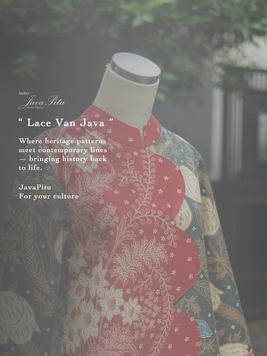 JavaPitu - Blouse Lace Van Java - Floravera - 6409