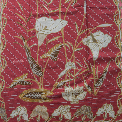 JavaPitu - Kain Batik Halus Arum Lily - Kain Lilit - Rok Lilit - 6404 - Pink