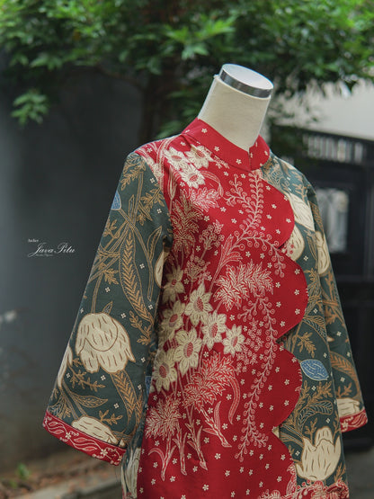 JavaPitu - Blouse Lace Van Java - Floravera - 6409