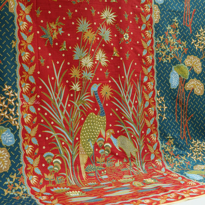 JavaPitu - Kain Batik Halus - L. Metzelaar - Pekalongan - Merah Biru - 6351