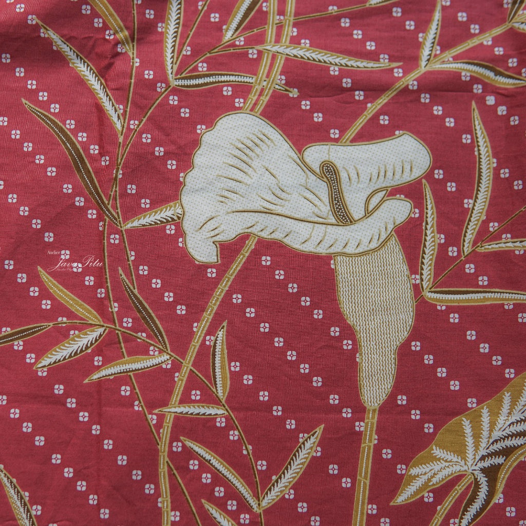JavaPitu - Kain Batik Halus Arum Lily - Kain Lilit - Rok Lilit - 6404 - Pink